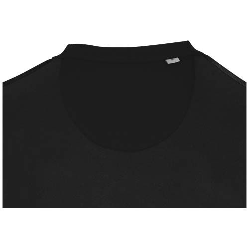 black Jersey de cuello redondo de material reciclado orgánico con certificado OCS unisex de 280 g/m² Jasper