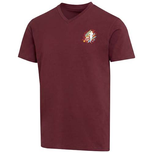 Camiseta orgánica unisex con certificado OCS de manga corta y cuello de pico de 200 g/m² Balfour