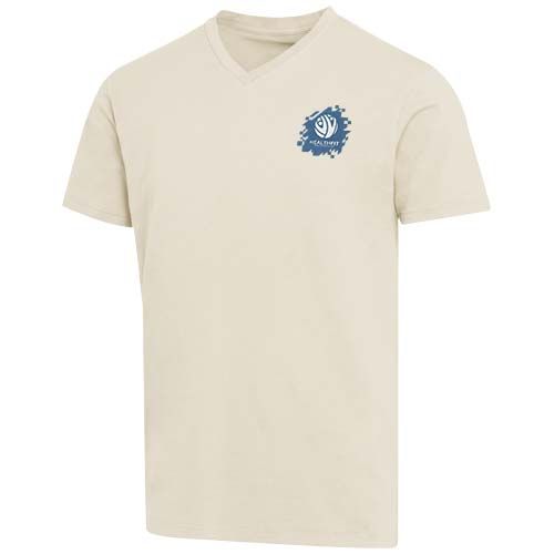 Camiseta orgánica unisex con certificado OCS de manga corta y cuello de pico de 200 g/m² Balfour