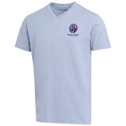 Camiseta orgánica unisex con certificado OCS de manga corta y cuello de pico de 200 g/m² Balfour