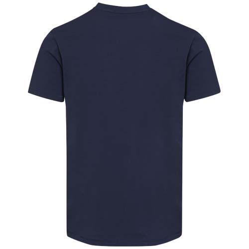 azul marino Camiseta orgánica unisex con certificado OCS de manga corta y cuello de pico de 200 g/m² Balfour
