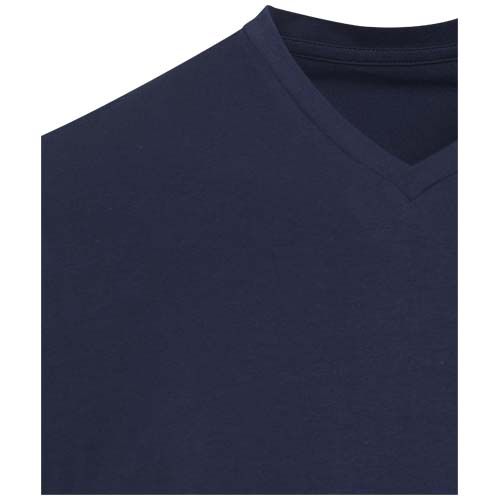 azul marino Camiseta orgánica unisex con certificado OCS de manga corta y cuello de pico de 200 g/m² Balfour
