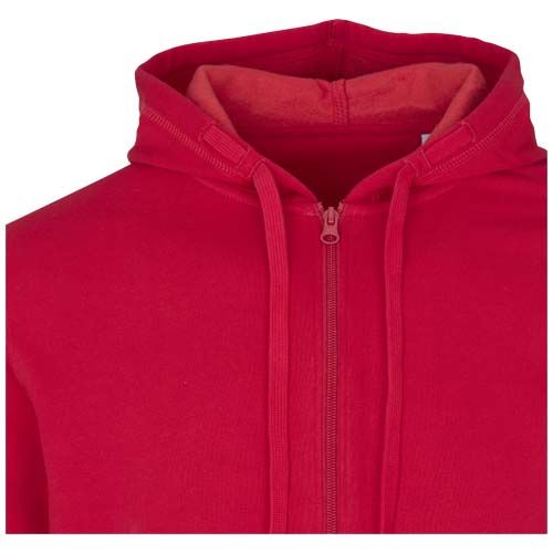 red Sudadera con capucha unisex orgánica reciclada con certificado OCS de 280 g/m² Jasper