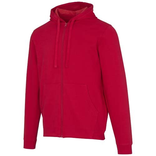 red Sudadera con capucha unisex orgánica reciclada con certificado OCS de 280 g/m² Jasper