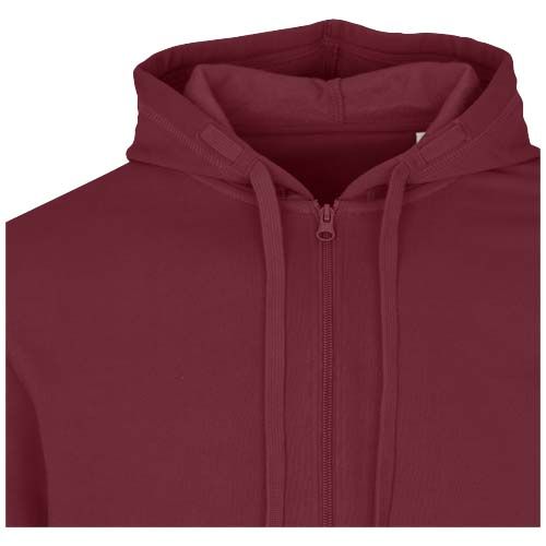 burdeos intenso Sudadera con capucha unisex orgánica reciclada con certificado OCS de 280 g/m² Jasper