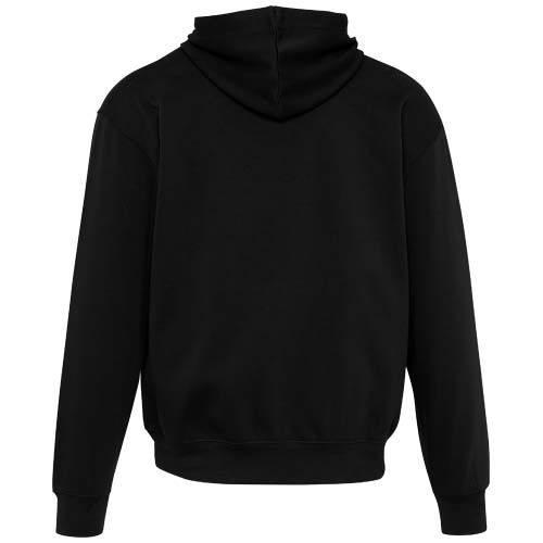 black Sudadera oversize con capucha unisex orgánica con certificado OCS de 280 g/m2
