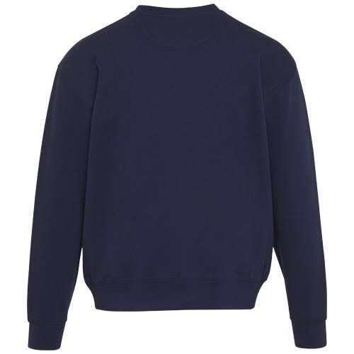 azul marino Jersey unisex de 280 g/m2 orgánico con certificado OCS oversize de cuello redondo Boris