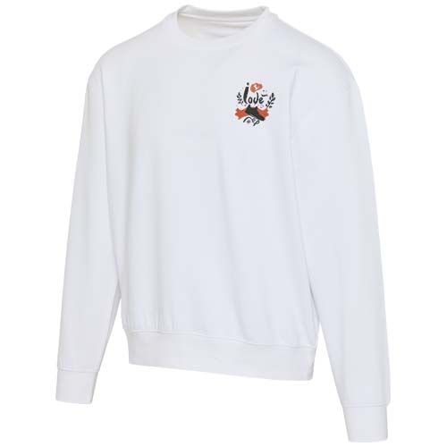white Jersey unisex de 280 g/m2 orgánico con certificado OCS oversize de cuello redondo Boris