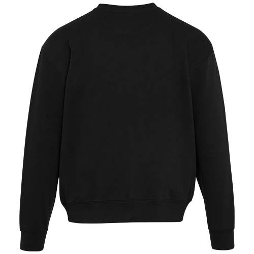 black Jersey unisex de 280 g/m2 orgánico con certificado OCS oversize de cuello redondo Boris