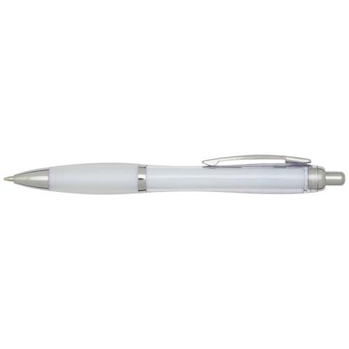 Stylo bille en plastique recyclé RCS avec corps et grip colorés (encre bleue) Nash - 3