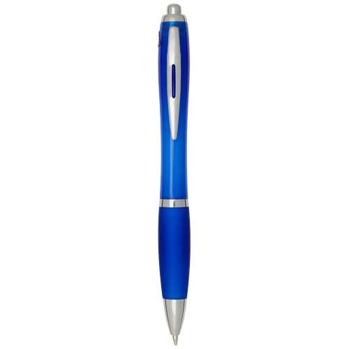 BOLÍGRAFO DE PLÁSTICO RECICLADO CON CERTIFICADO RCS Y CUERPO Y EMPUÑADURA DE COLOR (TINTA NEGRA) NASH