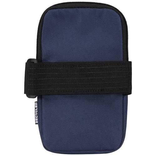 azul marino Bolsa para botellas reciclada con certificado GRS