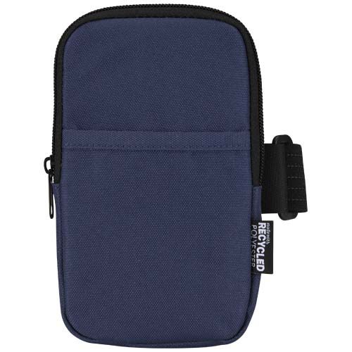 azul marino Bolsa para botellas reciclada con certificado GRS
