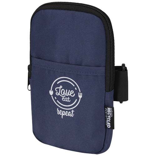 azul marino Bolsa para botellas reciclada con certificado GRS