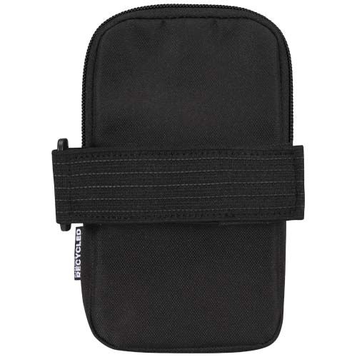 black Bolsa para botellas reciclada con certificado GRS