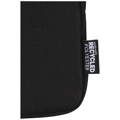 black Bolsa para botellas reciclada con certificado GRS
