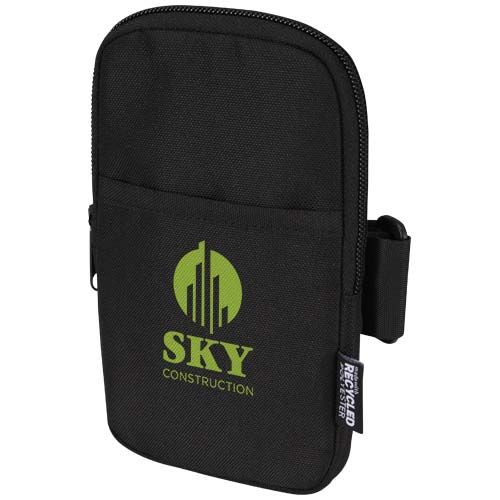 black Bolsa para botellas reciclada con certificado GRS