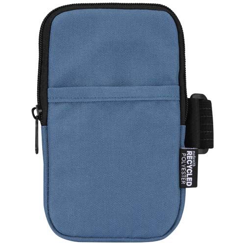 azul oscuro Bolsa para botellas reciclada con certificado GRS