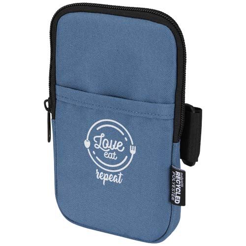 azul oscuro Bolsa para botellas reciclada con certificado GRS