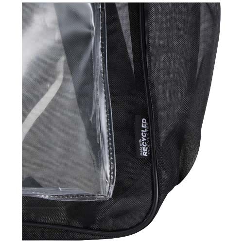 black Mochila reciclada con certificado GRS de 18 L