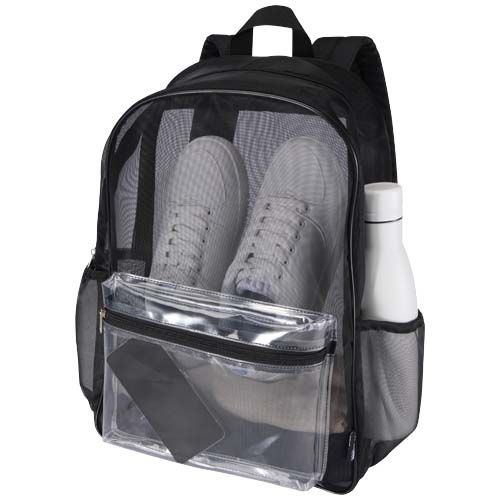 black Mochila reciclada con certificado GRS de 18 L