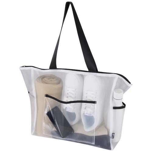 white Bolsa Tote reciclada con certificado GRS de 23L