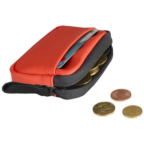 rojo de ladrillo Billetera reciclada con certificado GRS