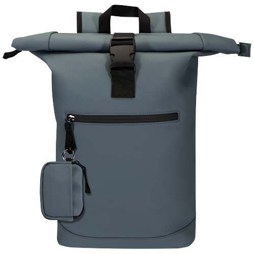azul oscuro Billetera reciclada con certificado GRS