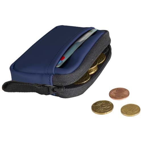 azul marino Billetera reciclada con certificado GRS Resi Plus