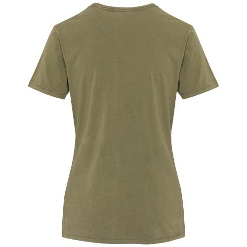 verde bosque Camiseta lavada de manga corta de 160 g/m2 para mujer