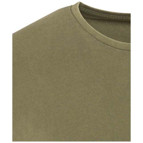 verde bosque Camiseta lavada de manga corta de 160 g/m2 para mujer