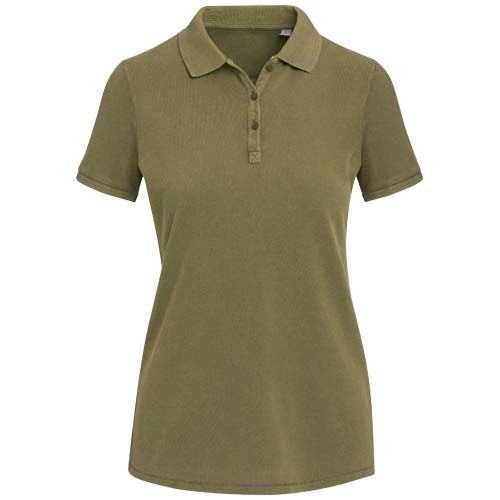 verde bosque Polo de 200 g/m2 lavado para mujer Calgary
