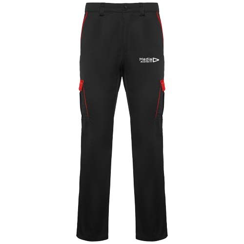 negro/rojo Pantalones de trabajo de 250 g/m2