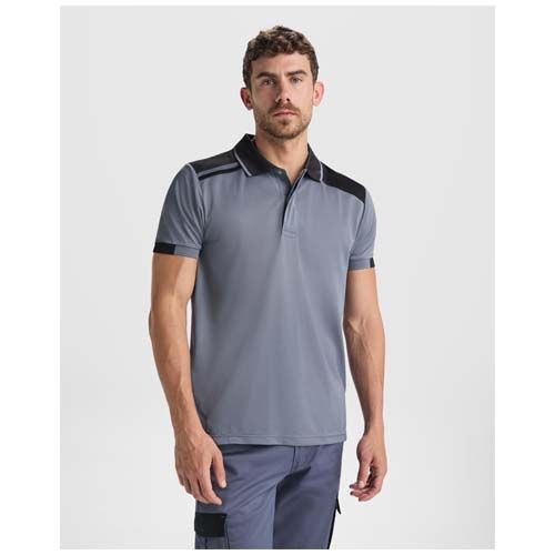 azul marino/azulón Polo de manga corta antibacteriano unisex de 160 g/m2 Samurai