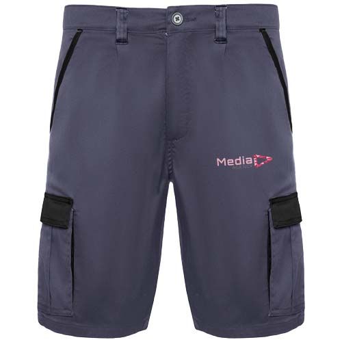 gris plomo/negro Pantalones cortos de trabajo de 250 g/m2