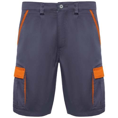 gris plomo/naranja Pantalones cortos de trabajo de 250 g/m2