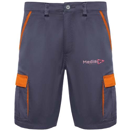gris plomo/naranja Pantalones cortos de trabajo de 250 g/m2