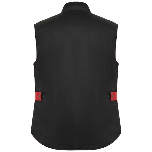 negro/rojo Chaleco de trabajo multi bolsillos bolsillos