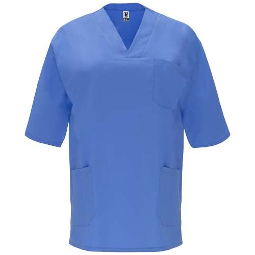 azul hospitalario Camiseta de servicio de manga corta de 160 g/m2 unisex
