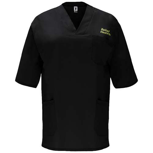 black Camiseta de servicio de manga corta de 160 g/m2 unisex