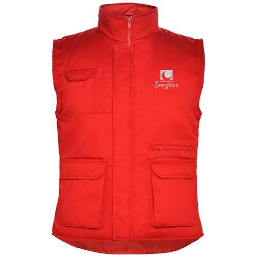 Chaleco de trabajo multiusos cálido con cuello alto 