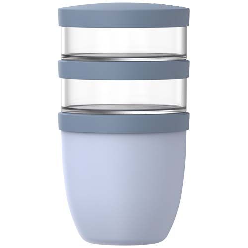blue Fiambrera con aislamiento con 3 piezas de 500 ml + 2 × 200 ml