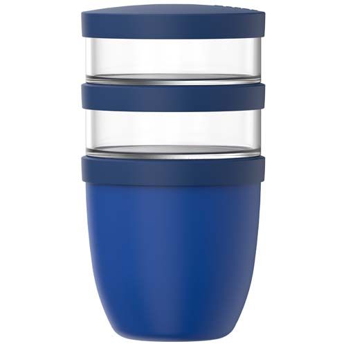 azul vivo Fiambrera con aislamiento con 3 piezas de 500 ml + 2 × 200 ml