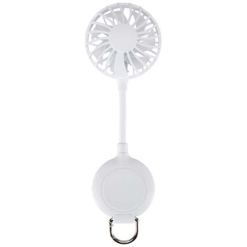 white Ventilador portátil magnético de plástico reciclado