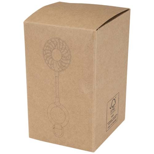 white Ventilador portátil magnético de plástico reciclado