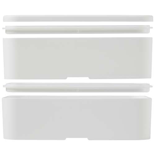 white Fiambrera de doble capa de 700+700 ml
