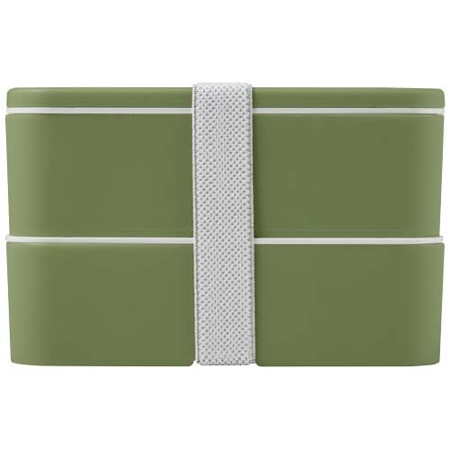 verde chiné Fiambrera de doble capa de 700+700 ml