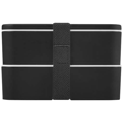 black Fiambrera de doble capa de 700+700 ml