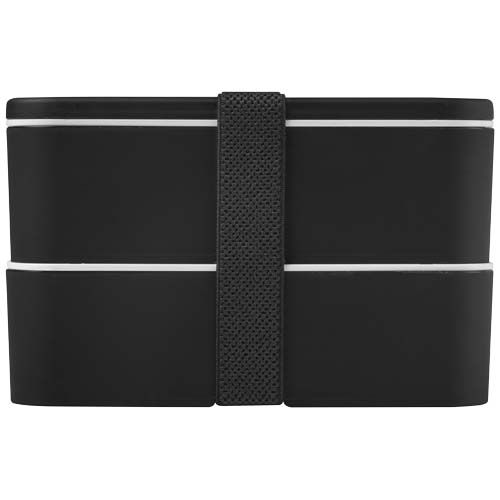black Fiambrera de doble capa de 700+700 ml