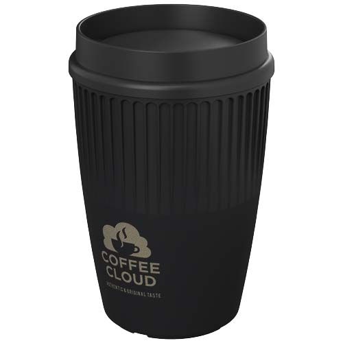 black Vaso de 350 ml con tapa de 360°